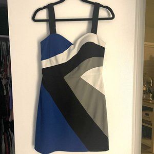 BCBGeneration Colored Blocked Mini Dress